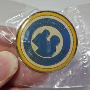Walmart Silver Tone Blue Yellow Enamel Acknowledge Act Appreciate Pin